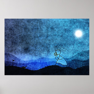 Póster Safari nocturno