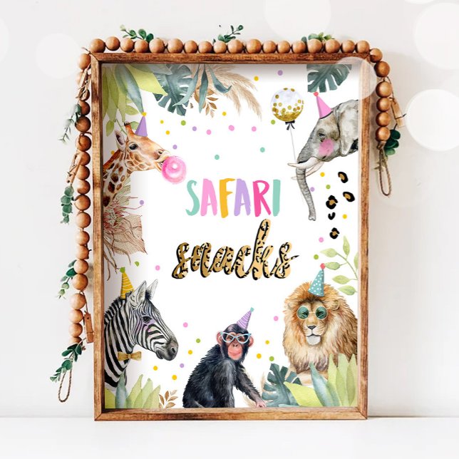 Póster Safari toma animales Fiestas Safari Rótulo de cump (Subido por el creador)