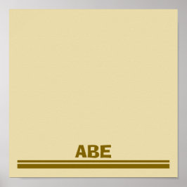 Póster Safari upsherin placemat