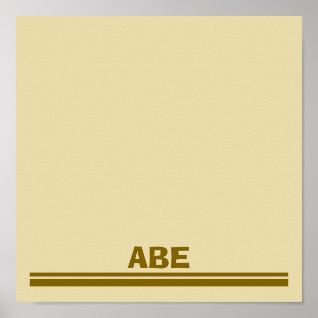 Póster Safari upsherin placemat (Frente)