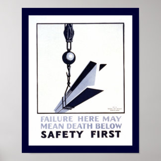 Póster Safety First