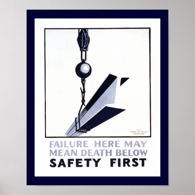 Póster Safety First (Frente)