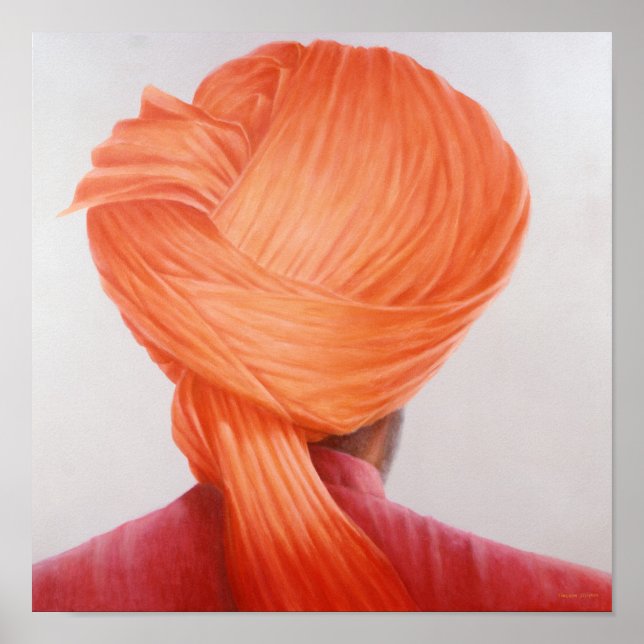Póster Saffron Turban (Frente)