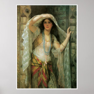 Póster Safie, una de las tres damas de Bagdad, 1900