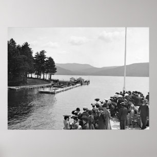 Póster Sagamore Dock, Lago George: 1904
