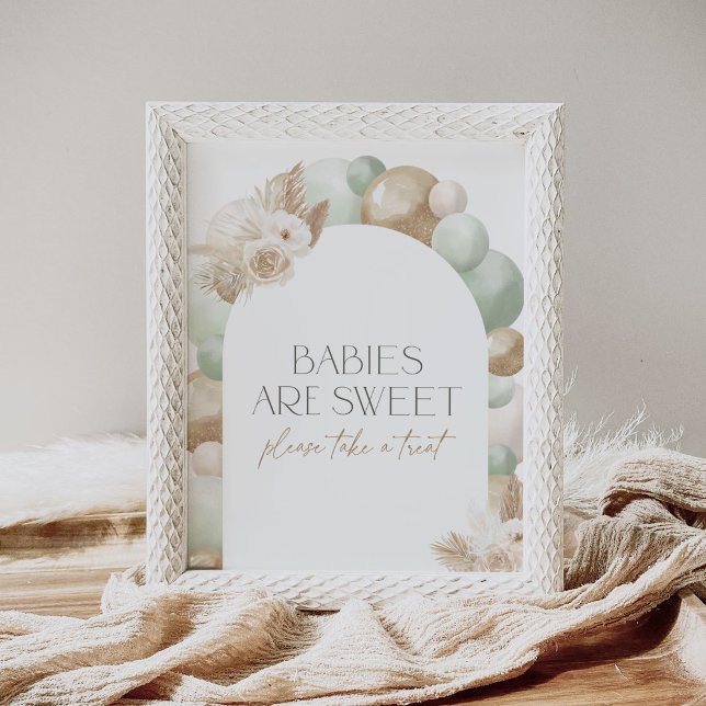 Póster Sage Boho Pampas Arco de Grass Arch Rótulo de trat (Subido por el creador)