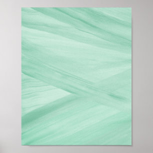 Póster Sage Green Abstract Lines Brushstrot Art Poster