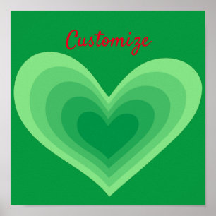 Póster Sage Green Heart Thunder_Cove