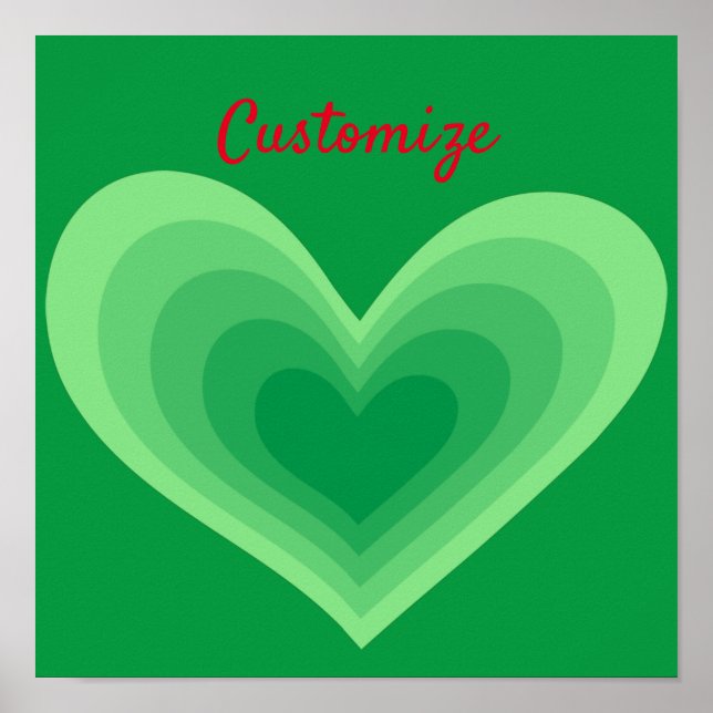 Póster Sage Green Heart Thunder_Cove (Frente)