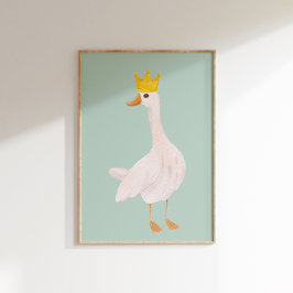 Póster Sage Green Watercolor Silly Goose Nursery