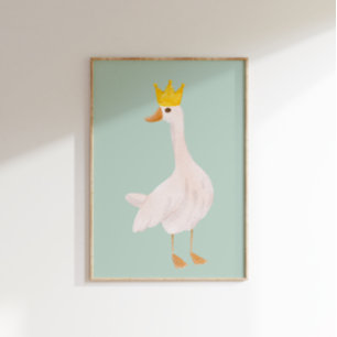 Póster Sage Green Watercolor Silly Goose Nursery