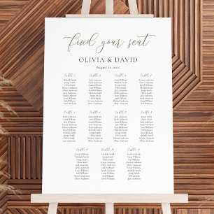 Póster Sage Script 11 Tabla de asientos Buscar su asiento
