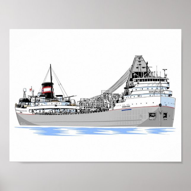 Póster Saginaw Algoma (Frente)