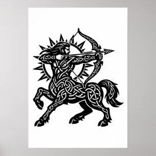 Póster Sagitario — El Arquero de BurnsInHell