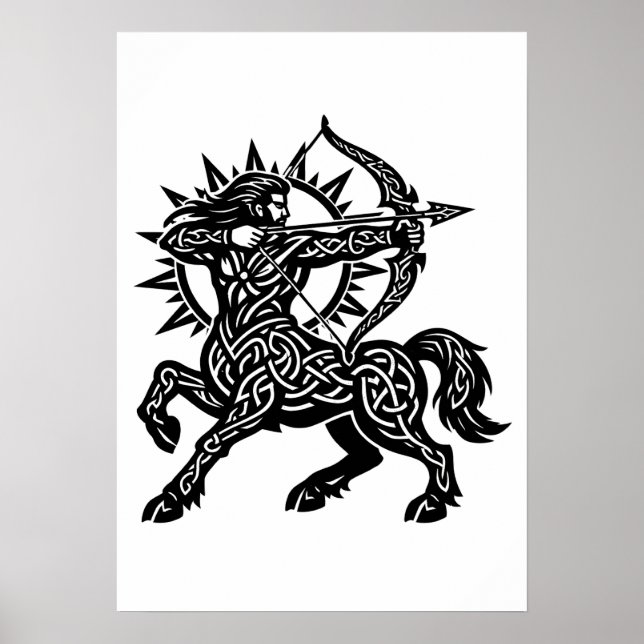 Póster Sagitario — El Arquero de BurnsInHell (Frente)