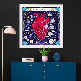 Póster Sagitario: "Espíritu aventurero" Zodiac