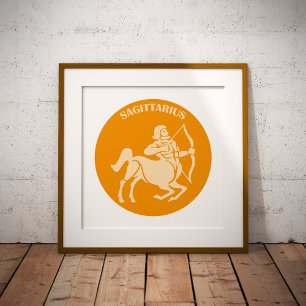 Póster Sagitario, Signo del Zodiaco, Horóscopo, Astrologí