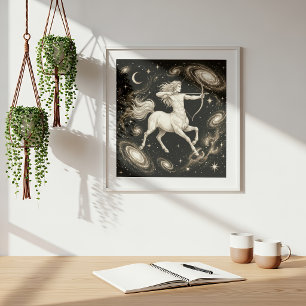 Póster Sagitario Zodíaco Celeste Astrología