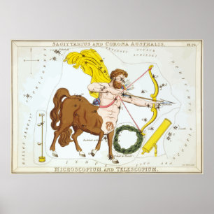 Póster Sagittarius - Constelación - Horóscopo - Zodiaco
