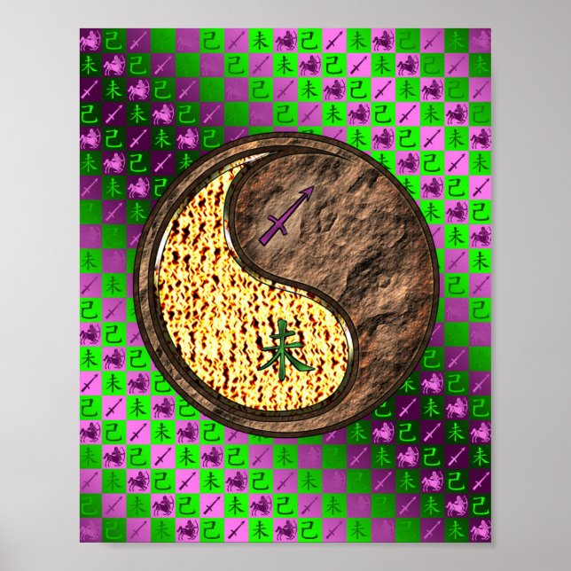 Póster Sagittarius & Earth Goat (Frente)