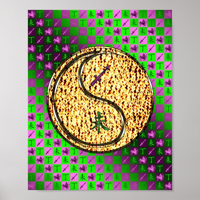 Póster Sagittarius & Fire Goat (Frente)