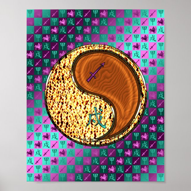 Póster Sagittarius & Wood Dog (Frente)