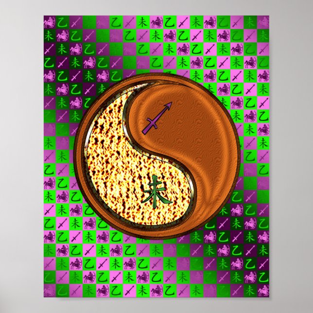 Póster Sagittarius & Wood Goat (Frente)