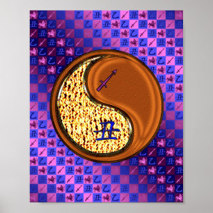 Póster Sagittarius & Wood Ox