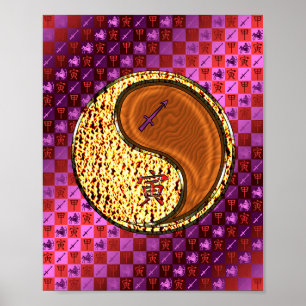 Póster Sagittarius & Wood Tiger