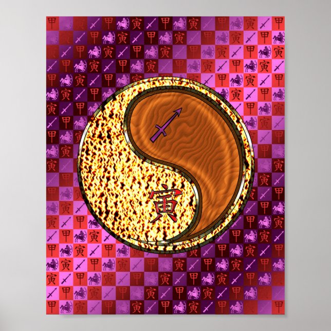 Póster Sagittarius & Wood Tiger (Frente)