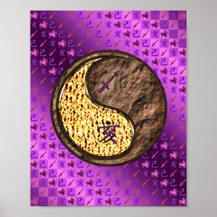 Póster Sagittarius y Earth Boar