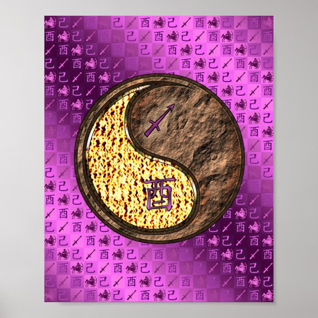 Póster Sagittarius y Earth Rooster (Frente)
