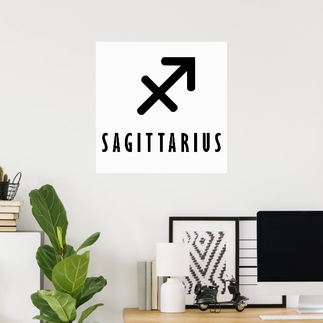 Póster Sagittarius zodiac (Oficina en casa)