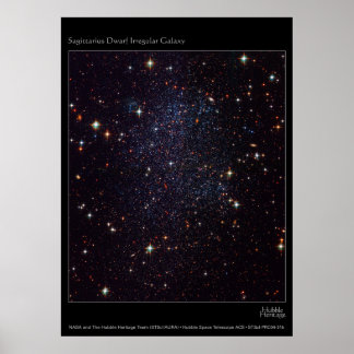 Póster SagittariusDwarfIrregularGalaxia-20