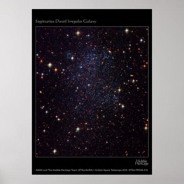 Póster SagittariusDwarfIrregularGalaxia-20 (Frente)