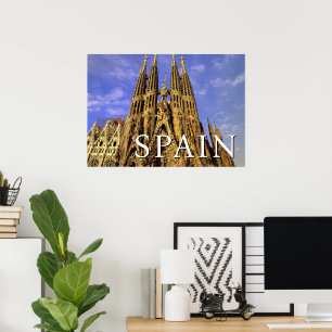 Póster Sagrada Familia Barcelona, España