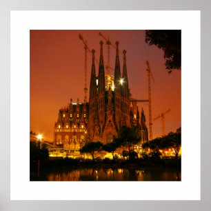 Póster Sagrada Familia, Barcelona - España