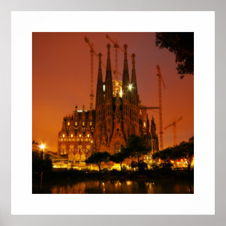 Póster Sagrada Familia, Barcelona - España