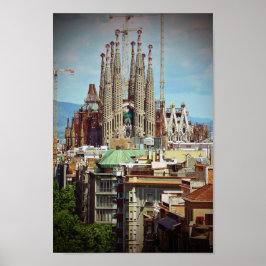 Póster Sagrada Familia Barcelona España
