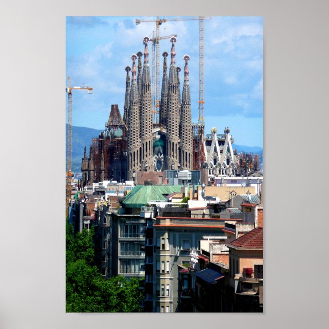 Póster Sagrada Familia Barcelona España (Frente)