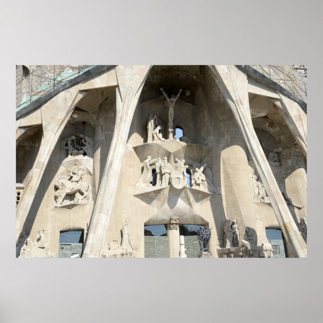 Póster Sagrada Familia. Fachada de pasión (Frente)