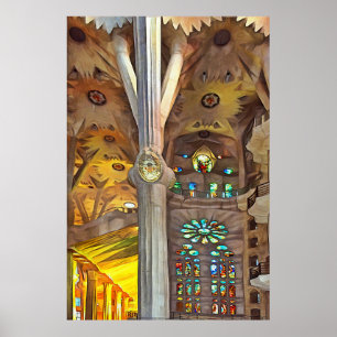 Póster Sagrada Familia. Interior. Ver 11.