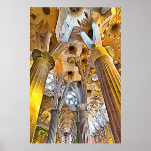 Póster Sagrada Familia. Interior. Ver 16.