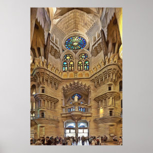 Póster Sagrada Familia. Interior. Ver 32.
