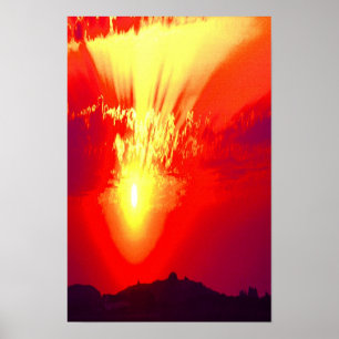 Póster Sagrado atardecer