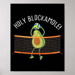 Póster Sagrado Blockamole Volleyball Cuse Diversión