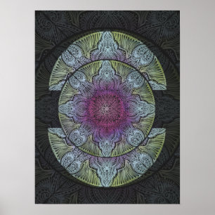 Póster Sagrado Bloom Mandala