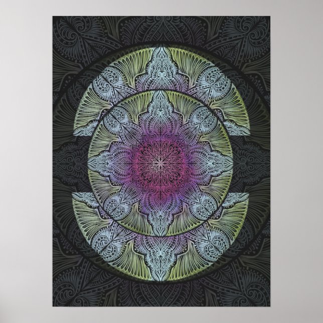Póster Sagrado Bloom Mandala (Frente)