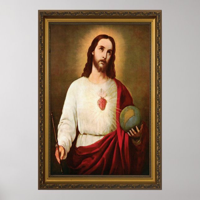 Póster Sagrado Corazón de Jesús (Frente)