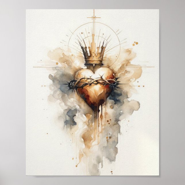Póster Sagrado Corazón de Jesús (Frente)
